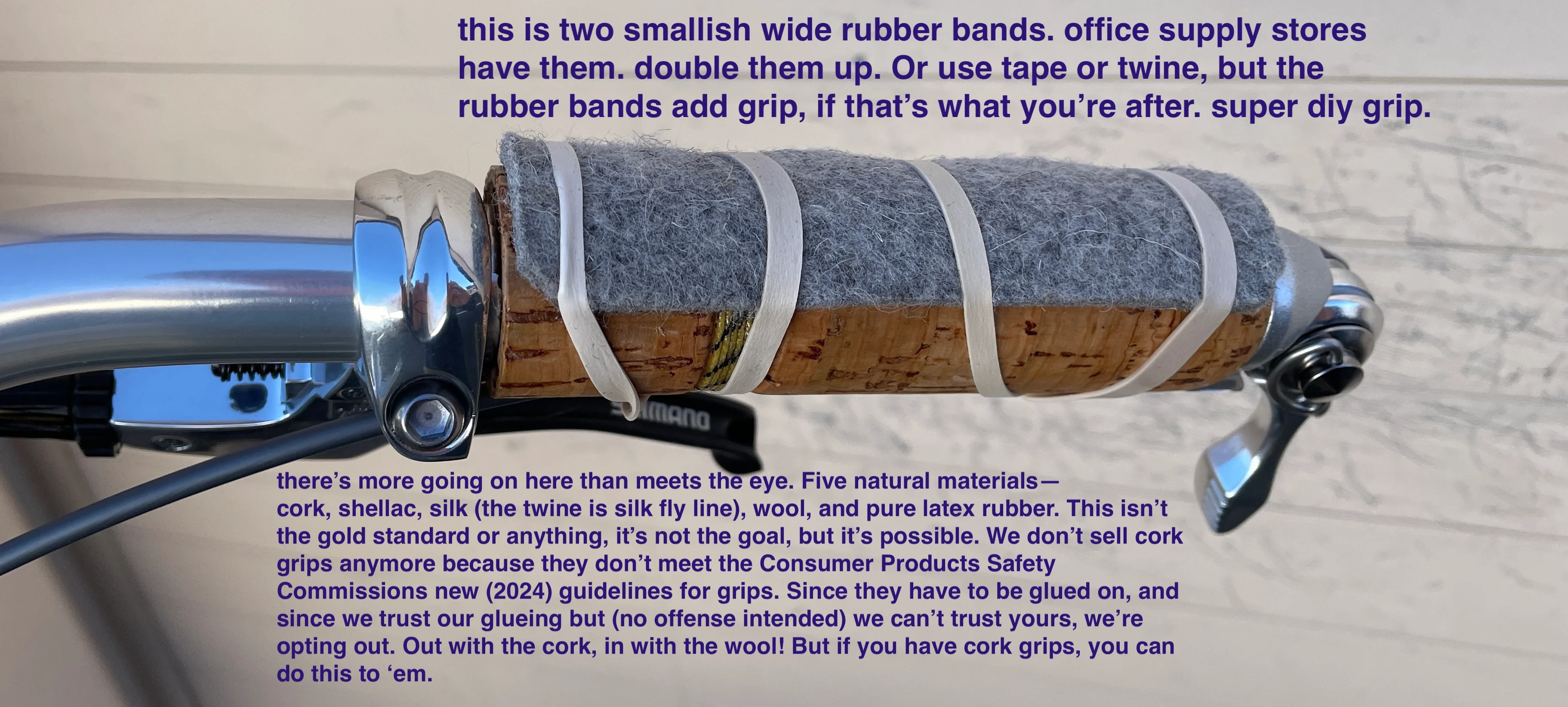 Wool Felt Grips. Somewhat DIY. Newbaum's - Image 10